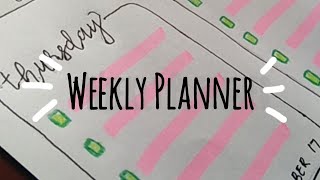 Weekly Planner  for beginners [upl. by Rainwater]