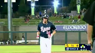 Renos Flores blasts long home run [upl. by Friday]