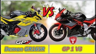 GPX Demon GR 165R vs Taro Gp1 V3 Full Comparison Review which one is Best Battle in two bike [upl. by Hanzelin808]