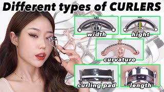 Eyelash Curleres  how are they different  design  curling pad  width  hight  curvature [upl. by Aniroc]