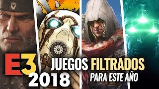 Los juegos Filtrados para este E3 2018  ¿NUEVO ASSASSINS CREED para ESTE AÑO 2018 [upl. by Deckert665]