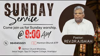 Sunday Worship  Rev Dr AIsaiah  27102024  HERMON CHURCH ATP [upl. by Epilif]