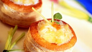 Recette  Vol au vent à la brandade de morue [upl. by Okuy680]