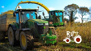 🌽🌽DERNIER ENSILAGE 2020 EN BOUDIN ETA DE LELORN KERBALANEC BRETAGNE JOHN DEERE NEW HOLLAND SILAGE [upl. by Eiromem582]