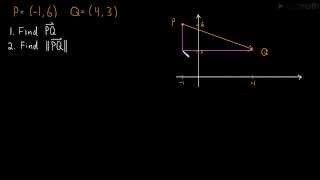 11 Vector Between Two Points and Vector Length example [upl. by Annoya627]