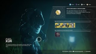 D2Forsaken576 Xur 091118 Standort Inventar Waffe Der Prospektor HDPS4 [upl. by Michella]