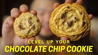 Chocolate Chip Cookie Upgrade Crinkly Chewy Browned Butter  Easy NoMixer Recipe [upl. by Thibault]