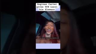 Reginae Carter gives YFN Lucci his flowers [upl. by Elime684]