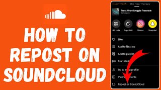 How to Repost on SoundCloud 2024  Soundcloud Tutorial [upl. by Anegue]