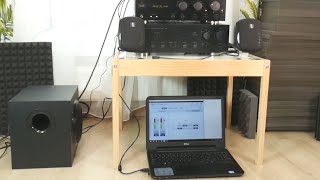 Logitech z623 vs Dantax Bandpass subwoofer sound test 4 [upl. by Nilok]