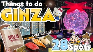 Things to do in Ginza Tokyo  Japan Travel Ultimate Guide  Shopping Restaurants [upl. by Yorgen830]