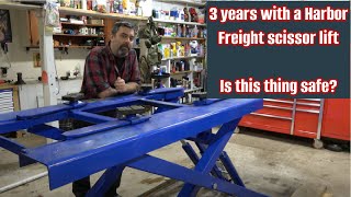 Harbor Freight 6000 Lb Scissor Lift 3 Years Later Was It Worth It An In Depth Review [upl. by Zeph950]