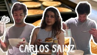 Making Carlos Sainzs pancakes [upl. by Aketahs523]