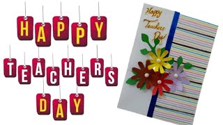 Easy and quick teachers day card  happy teachers day greeting card [upl. by Archibaldo]