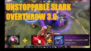 Unstoppable Slark Ultimate Dark Pact Magic Damage Build  Dota 2 Overthrow 30 Gameplay [upl. by Hutchinson529]