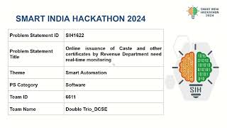 RealTime Certificate Issuance amp Monitoring Portal  Smart India Hackathon 2024  Double TrioDCSE [upl. by Ailed]