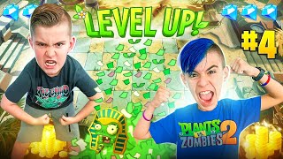 LEVELING UP ALL PLANTS WE ARE OVERPOWERED in PLANTS VS ZOMBIES 2 part 4 [upl. by Seftton]