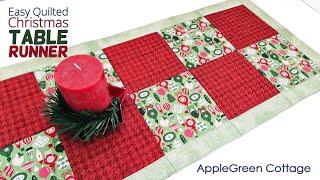 EASY Quilted Table Runner  FAST [upl. by Tandi]