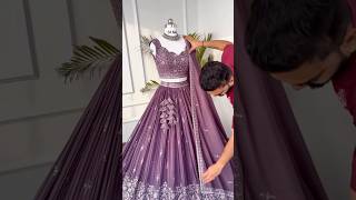 Rosy Purple color Embroidery amp Sequence work Designer Lehenga choli for Wedding Function [upl. by Moss]