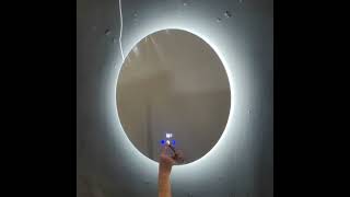 IA low cost bluetooth LED mirror with triple colors LEDBy Innova Model INB200S [upl. by Solim]