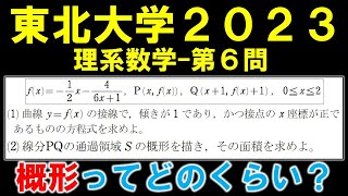 【東北大学数学解説】2023年理系第6問 概形にこだわり過ぎるとドツボ。数Ⅲ微積分の問題 [upl. by Elledoj]