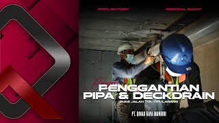 Pekerjaan Penggantian Pipa amp Deckdrain Ruas Jalan Tol Cipularang  PT Qinar Raya Mandiri [upl. by Hansen671]