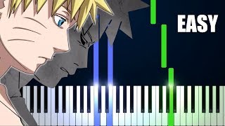 Naruto Shippuden OST  Loneliness  EASY Piano tutorial [upl. by Amy34]