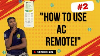 How to use AC remote Demo  Full Explain air conditioner Remote Daikin All brand remote Acwala24x7 [upl. by Maridel]