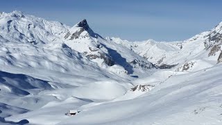 Musique relaxante montagne sous la neige  Magnifiques paysages hivervue par drone zenrelaxation [upl. by Marks]