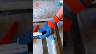 ppr water pipe hotmelt welding construction😲 professionalplumbing plumbing plumbingservices [upl. by Tija]