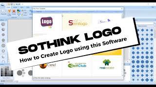 HOW TO CREATE LOGO DESIGN ON SOTHINK LOGO MAKER SOFTWARE [upl. by Hinkle]