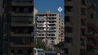 Missile from an Israeli jet strikes Beirut building [upl. by Terrye7]