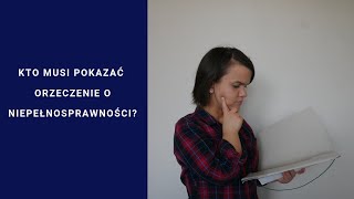 28 Czy pokazać orzeczenie o stopniu niepełnosprawności swojemu pracodawcy [upl. by Brig]