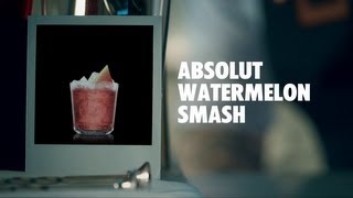 ABSOLUT WATERMELON SMASH DRINK RECIPE  HOW TO MIX [upl. by Augustina882]