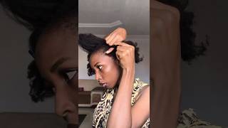 STYLE YOUR 4C HAIR IN 5MINS simplehairstyle hairstyle naturalhairtutorial explore eleganthair [upl. by Htes]