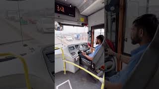 new bus  brts bus  brts bus driving drivinglover busdriving brts trending [upl. by Slocum128]