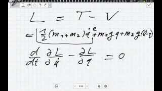 Die Lagrange Mechanik beschreibt die Atwood Fallmaschine Theoretische Physik [upl. by Ellitnahc400]