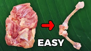 How To Debone a Chicken Leg [upl. by Reamonn]