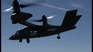 Bell Helicopter V280 Valor tiltrotor 80 knots and 1000 ft test flights [upl. by Elayor]