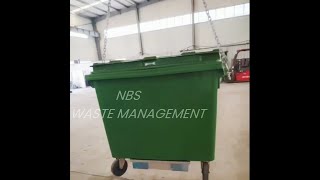 Forklift Wheelie Bin RotatorWheelie Bin Rotator BaseChain Lift Bins [upl. by Tavi]