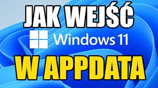 Jak wejść w folder APPDATA  WINDOWS [upl. by Lovett154]