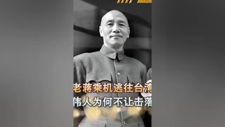 蒋介石逃往台湾的飞机，毛主席本可以击落，为什么放了他一马？ [upl. by Maillil]