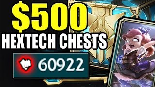 500 HEXTECH CHESTS OPENING  League of Legends [upl. by Grannia]