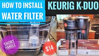 Keurig Water Filter Cartridge Installation KDuo Coffee Maker K Cup Better Tasting Coffee How To [upl. by Keeley]