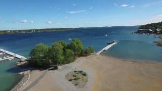 Flyg över Tyresö strand  Strandbadet  TSBK [upl. by Dutchman]