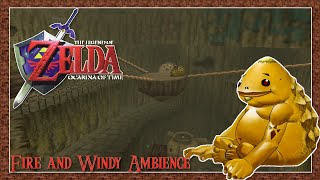 🪨Goron City with Fire and Wind Ambience Zelda Ocarina of Time🪨 [upl. by Zehcnas28]