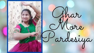 Ghar More Pardesiya  Sitting Choreography  Cover By Akshada Deshmukh [upl. by Akinak920]