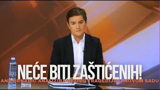 EKSKLUZIVNO  Ana Brnabic o jezivoj tragediji u Novom Sadu  quotNece biti zasticenihquot [upl. by Narahs]