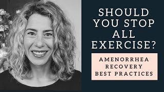 What is Right for You in Amenorrhea Recovery  Training vs Exercise [upl. by Cassie219]