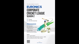 EURONICS CORPORATE CRICKET LEAGUE  Season 2  Day 01 [upl. by Inattyrb630]